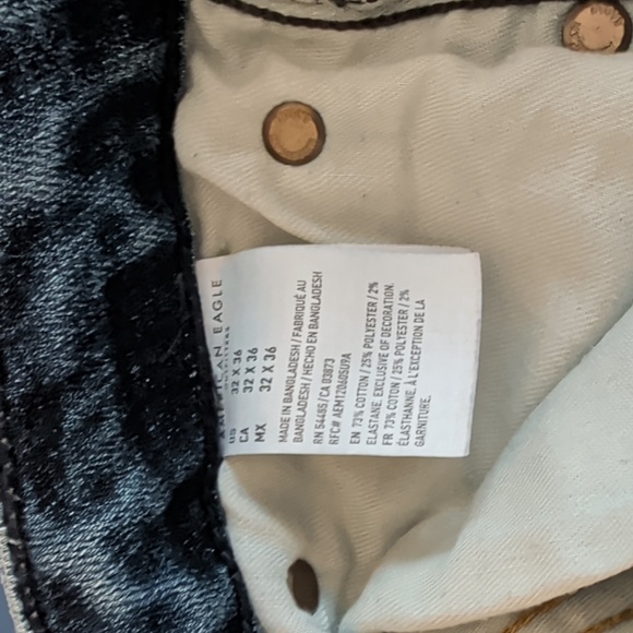 American Eagle Slim Straight Fit  Jeans Size  32 X 36 - Picture 6 of 8